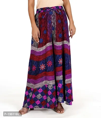 Stunning Purple Cotton Printed Palazzo For Women-thumb4