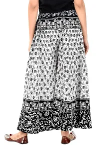 Stunning Black Cotton Printed Palazzo For Women-thumb1