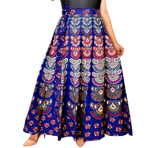 Stylish Cotton Printed Skirt For Women