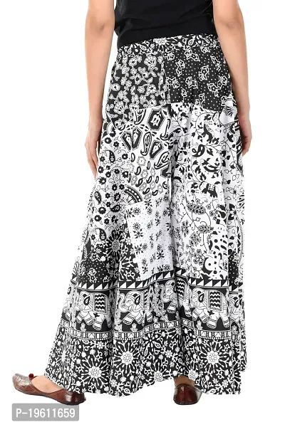 Stunning Black Cotton Printed Palazzo For Women-thumb2