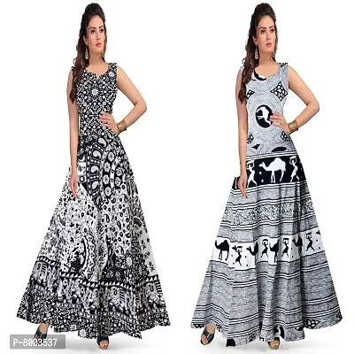 Ranugn 100% Cotton Jaipuri Traditional 2 Dress Combo (UCDS2_201)-thumb0