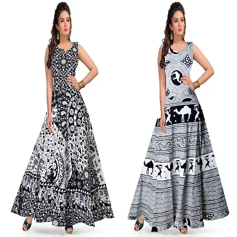 Ranugn 100% Jaipuri Traditional 2 Dress Combo (UCDS2_201)