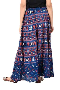 Stunning Blue Cotton Printed Palazzo For Women-thumb1