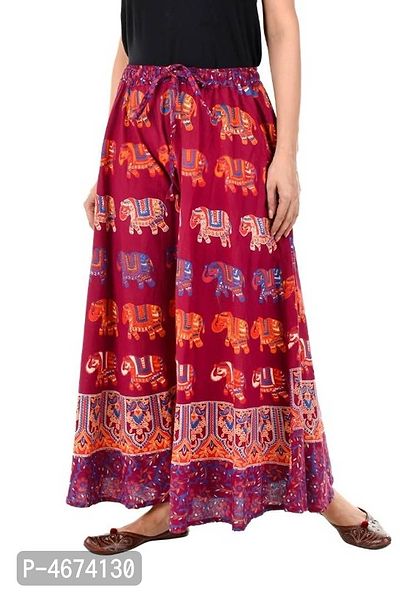 Women's Cotton Printed Palazzo-thumb0