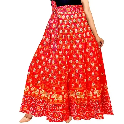 Women Cotton Printed Ethnic Skirt