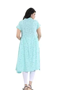 Rayon Star Print Breast Feeding Maternity Kurta for Women-thumb2