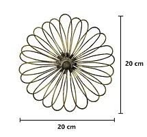 Hand-painted Flower Metal Wall Art for Living room and Home Decoration (Pack of 3)-thumb1