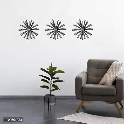 Flower Metal Wall Art for Living room, Office  Home Decoration (Pack of 3 Pcs)-thumb4