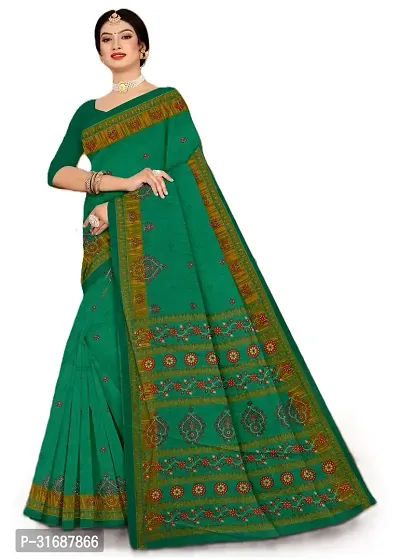 Beautiful Cotton Printed Saree without Blouse piece