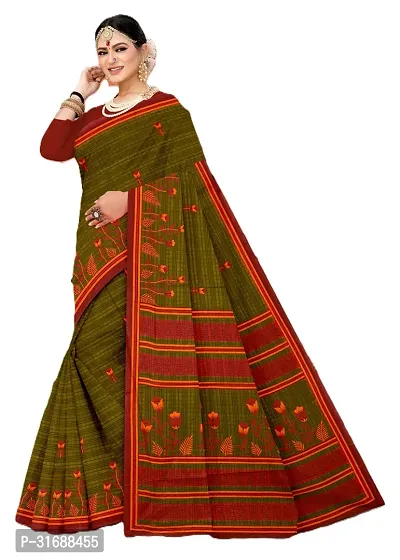 Beautiful Cotton Printed Saree without Blouse piece