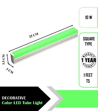 IMPERIAL TECHNOCART T5 10W 1 Feet Color Tube Light Straight Linear Batten,Home Decorative Colour Lights For Wall  Ceiling Pack of 2 (Green-1,Red-1)-thumb1