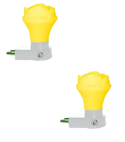IMPERIAL TECHNOCART Small Rose Type 2 Pin Night Lamp 0.5 Watt Plug & Play Bulb for Bedroom, Living Room, Zero Watt Light Direct Socket Night Lamp