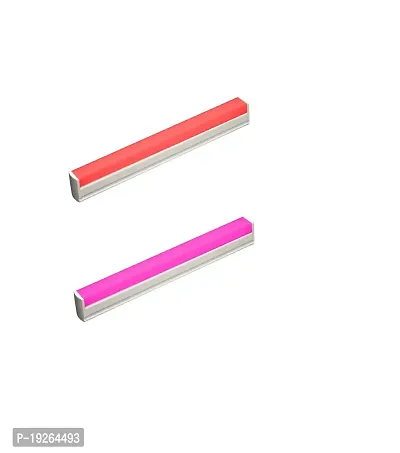 IMPERIAL TECHNOCART T5 10W 1 Feet Color Tube Light Straight Linear Batten,Home Decorative Colour Lights For Wall  Ceiling Pack of 2 (Red-1,Pink-1)