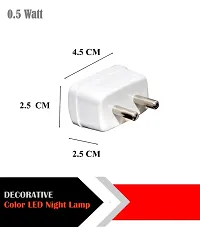 IMPERIAL TECHNOCART Small Line Type 2 Pin Night Lamp 0.5 Watt Plug  Play Bulb for Bedroom, Living Room, Zero Watt Light Direct Socket Night Lamp (Red- Pack of 6)-thumb2