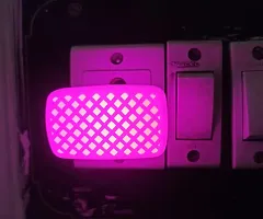IMPERIAL TECHNOCART Small Square Type 2 Pin Night Lamp 0.5 Watt Plug  Play Bulb for Bedroom, Living Room, Zero Watt Light Direct Socket Night Lamp (Pink- Pack of 4)-thumb4