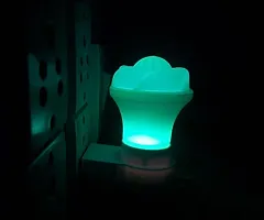 IMPERIAL TECHNOCART Small Rose Type 2 Pin Night Lamp 0.5 Watt Plug  Play Bulb for Bedroom, Living Room, Zero Watt Light Direct Socket Night Lamp (Green- Pack of 2)-thumb4