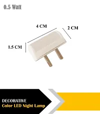 IMPERIAL TECHNOCART Small Mini Tube Type 2 Pin Night Lamp 0.5 Watt Plug  Play Bulb for Bedroom, Living Room, Zero Watt Light Direct Socket Night Lamp (Yellow- Pack of 6)-thumb2