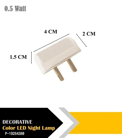 IMPERIAL TECHNOCART Small Mini Tube Type 2 Pin Night Lamp 0.5 Watt Plug  Play Bulb for Bedroom, Living Room, Zero Watt Light Direct Socket Night Lamp (Yellow- Pack of 6)-thumb3