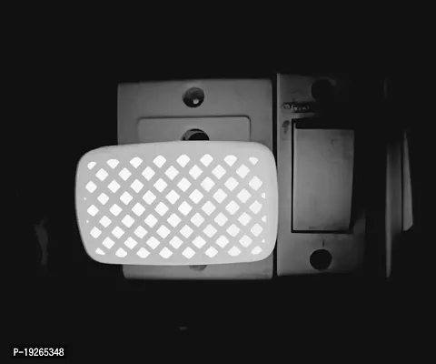 IMPERIAL TECHNOCART Small Square Type 2 Pin Night Lamp 0.5 Watt Plug  Play Bulb for Bedroom, Living Room, Zero Watt Light Direct Socket Night Lamp (White- Pack of 2)-thumb5