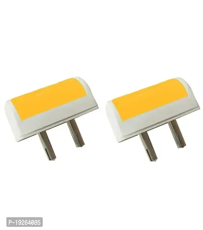 IMPERIAL TECHNOCART Small Mini Tube Type 2 Pin Night Lamp 0.5 Watt Plug  Play Bulb for Bedroom, Living Room, Zero Watt Light Direct Socket Night Lamp (Yellow- Pack of 2)-thumb0