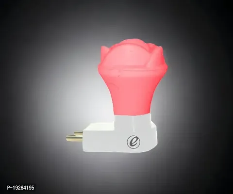 IMPERIAL TECHNOCART Small Rose Type 2 Pin Night Lamp 0.5 Watt Plug  Play Bulb for Bedroom, Living Room, Zero Watt Light Direct Socket Night Lamp (Red- Pack of 6)-thumb2