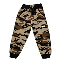 ATLANS kids Boys and Girls Unisex Woollen Army Printed Track Pants for Winters Pack of 3-thumb3