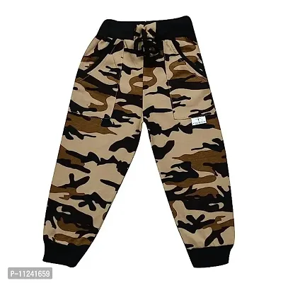 ATLANS kids Boys and Girls Unisex Woollen Army Printed Track Pants for Winters Pack of 3-thumb4