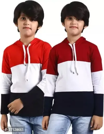 Classic Cotton Blend Printed Kids Boys Tshirt Pack of 2