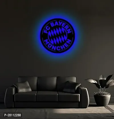 Unique Creation Multicolor Wall Decorative LED Logo Backlight Night Lamp with Remote Control FCB 10 ayern 04 12x12