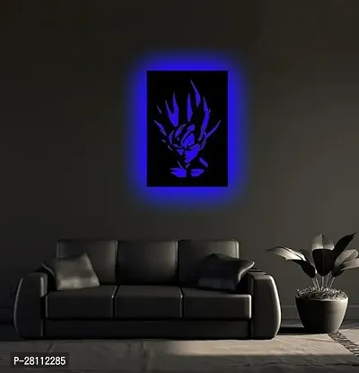 Unique Creation Multicolor Wall Decorative LED Logo Backlight Night Lamp with Remote Control Gokuhair 13 12x12