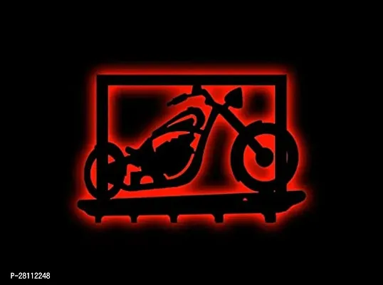 Unique Creation Multicolor Wall Decorative Bike Logo LED Backlight Night Lamp with Remote ControlMulticolor 12  12-thumb0