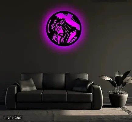 Unique Creation Multicolor Wall Decorative LED Logo Backlight Night Lamp with Remote Control YISHU 24 12x12-thumb0