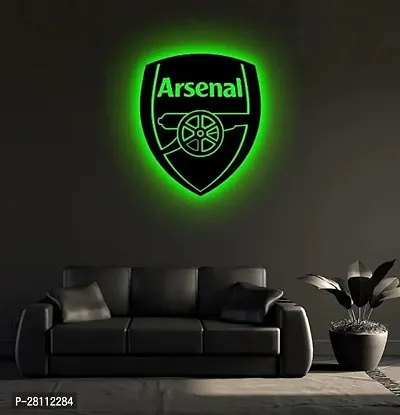 Unique Creation Multicolor Wall Decorative LED Logo Backlight Night Lamp with Remote Control ARSENAL 01 12x12