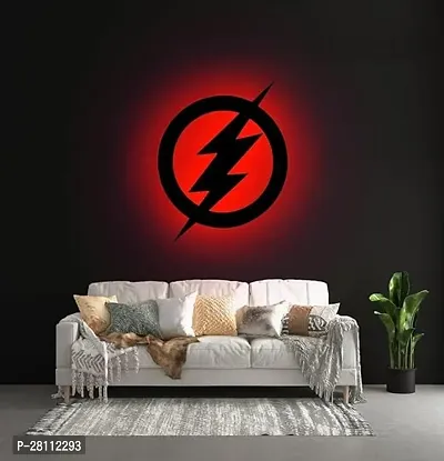 Unique Creation Multicolor Wall Decorative LED Logo Backlight Night Lamp with Remote Control Flash 11 12x12-thumb0