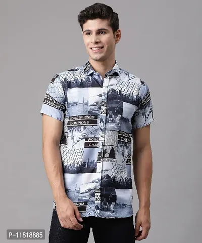 Printed Half Sleeve Shirt for Men