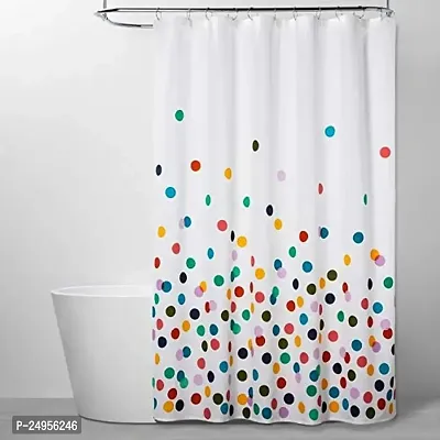 KHUSHI CREATION 3D Circle Digital Printed Polyester Fabric Curtain for Bed Room, Kids Room, Curtain Color Multi Window/Door/Long Door (D.N.454)-thumb0