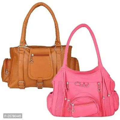 Stylish PU Handheld Bag For Women Pack of 2