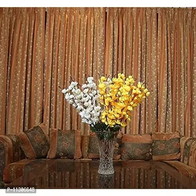 Ryme Artificial Orchid Blossom Flower (White, Yellow)-thumb2