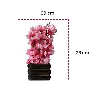 Ryme Blossom/Orchid Artificial Flower with Pot (White Pink)-thumb2