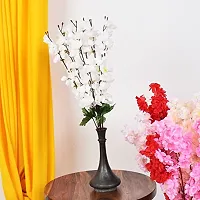 Ryme Artificial Orchid Blossom Flower (White, Yellow)-thumb3