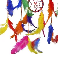 Ryme Dream Catcher,Handmade Hangings for Positivity (Can be Used as Home D?cor Accents, Wall Hangings, Garden, Car, Outdoor, Bedroom, Key Chain, Meditation Room (7 Rings, Pack of 3)-thumb2