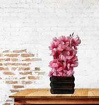 Ryme Blossom/Orchid Artificial Flower with Pot (White Pink)-thumb3