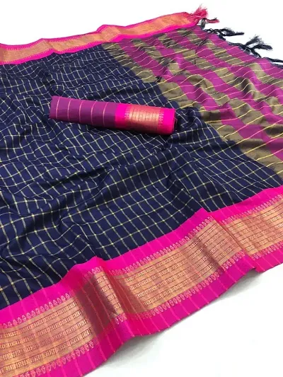 Latest Soft Silk Saree With Blouse Piece