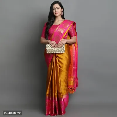 Stylish Art Silk Saree With Blouse Piece For Women-thumb0