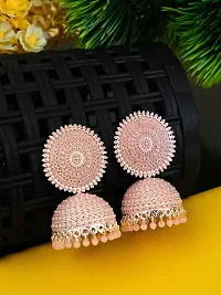 PEACH Stylish Earrings / Jhumka For Girls / Women (With Box Pack of 1 Pair)-thumb2