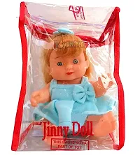 BABY JINNY Girl Small Cute Little Multicolour Doll for Boys  Girls, Kids (21 cm - Height While Standing) Pack of 01-thumb3