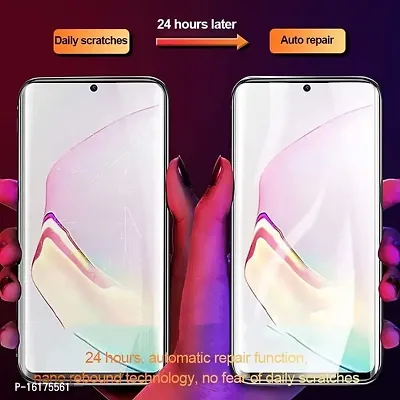 VM - PROTEC Screen Protector Compatible with Redmi Note 12 Pro Plus 5G,Edge to Edge (Full Coverage) Self Healing Unbreakable Membrane HD Anti-Scratch PET TPU Film - Clear-thumb2