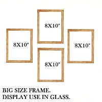 Wood Beige Square Shape Photo Frame For Gift-thumb1