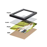 SJM Enterprises Collage Family Photo Frames, Set of 3 Wall Hanging Size- A-4 BROWN , ,,, glass-thumb3