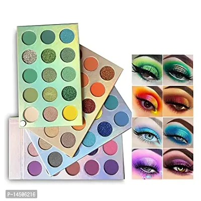Eyeshadow Palette Eyes Shadow 60 Color Makeup Palette Highlighters Eye Make Up High Pigmented Professional Eye Shadow Mattes And Shimmer Finish, Multicolor-thumb2